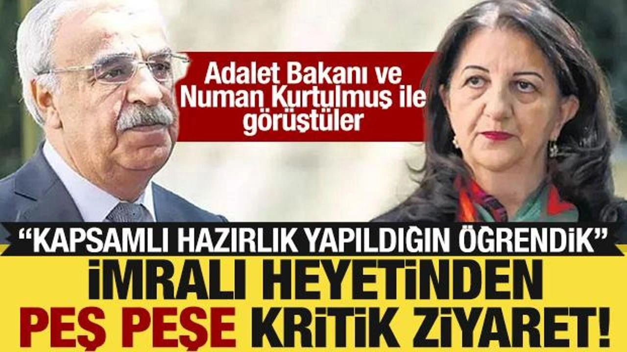DEM heyeti, Adalet Bakanı Tun&ccedil; ve TBMM Başkanı Kurtulmuş'u ziyaret etti!
