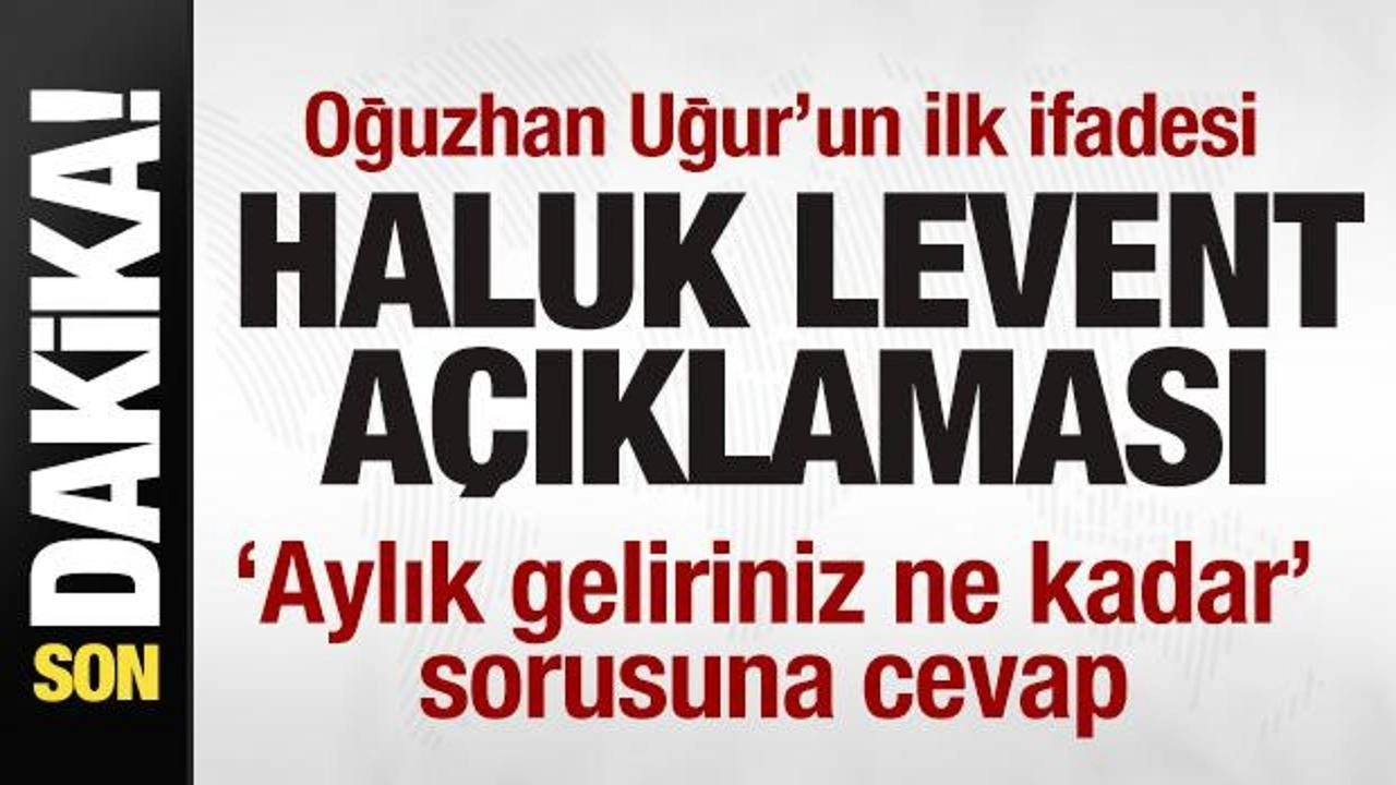 Oğuzhan Uğur'un emniyetteki ilk ifadesi! Haluk Levent a&ccedil;ıklaması!