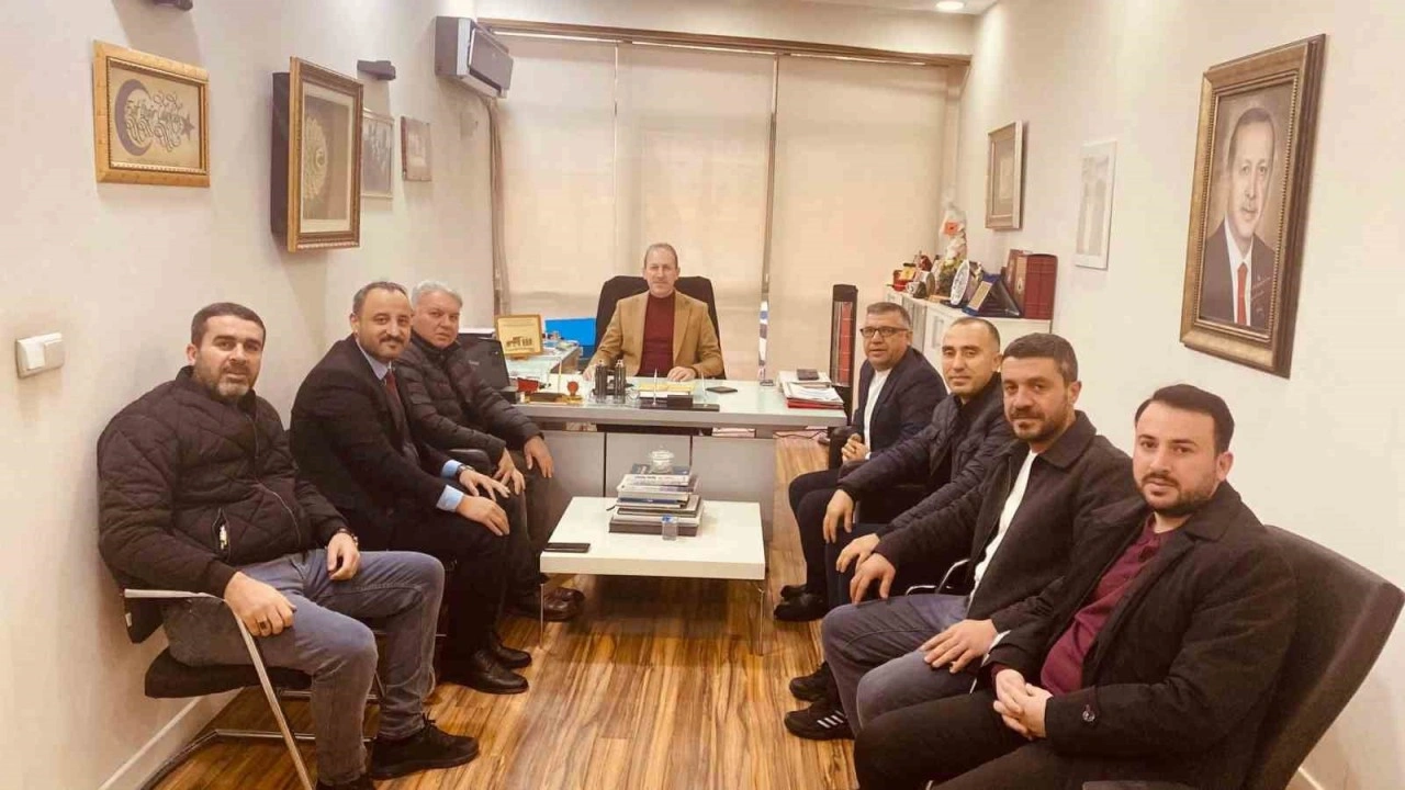 STSO Başkan Vekili &Ccedil;alapkulu, T&Uuml;GVA Siirt İl Başkanı Tetik ile bir araya geldi