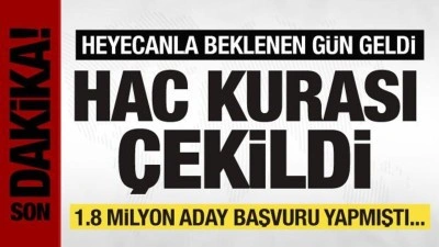 1.8 milyon aday başvuru yapmıştı... 2026 yılı hac kurası çekildi!