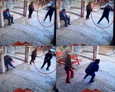 12 yaşındaki &ouml;ğrenci okul m&uuml;d&uuml;r&uuml;n&uuml; vurdu: O anlar kamerada
