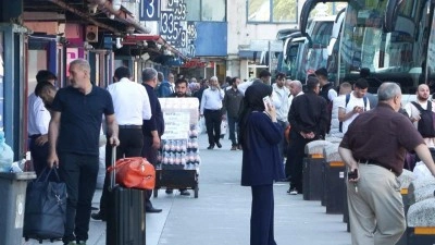 15 Temmuz Demokrasi Otogarı'nda bayram d&ouml;n&uuml;ş&uuml; yoğunluğu