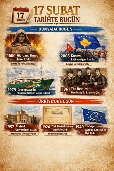  17 Şubat &ndash; Tarihte Bug&uuml;n