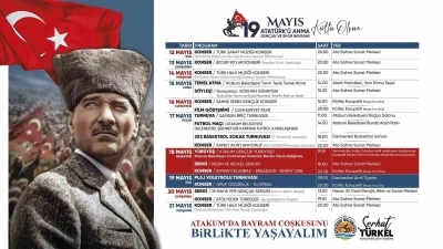19 Mayıs gen&ccedil;leri Atakum&rsquo;da buluşacak
