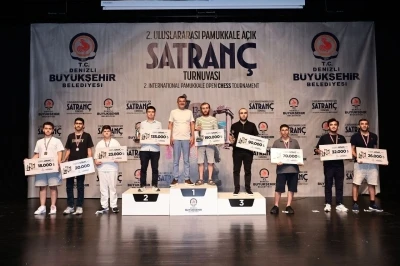2. Uluslararası Pamukkale A&ccedil;ık Satran&ccedil; Turnuvası şampiyonlarını buldu

