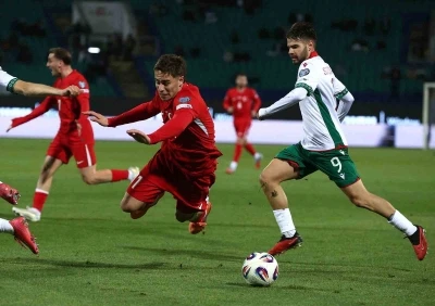 2026 Dünya Kupası Avrupa Elemeleri: Bulgaristan: 1 - Türkiye: 1 (İlk yarı)
