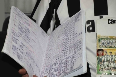 25 yıldır Beşiktaş&rsquo;ın her ma&ccedil;ını tek tek not ediyor
