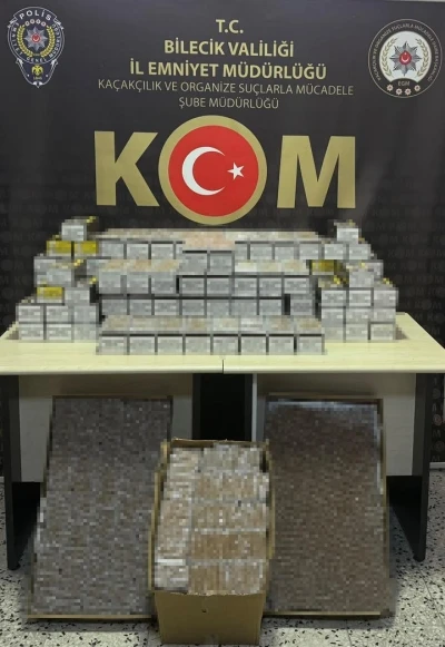 30 bin adet dolu makaron ele geçildi
