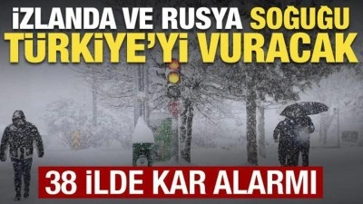 38 ilde turuncu ve sarı alarm! Kar ve dondurucu soğuk T&uuml;rkiye'yi etkisi altına alacak