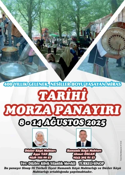 400 yıllık gelenek yarın başlıyor: Morza Panayırı’nda geri sayım sona erdi

