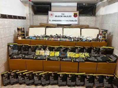 570 bin adet makaron ele geçirildi
