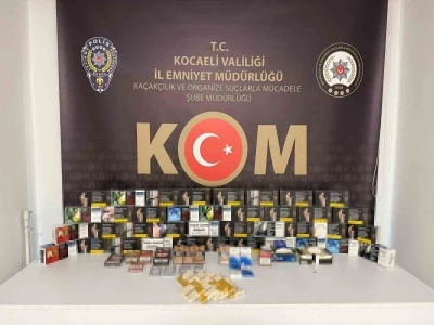 6 bin 720 dal içi tütünle doldurulmuş makaron ele geçirildi

