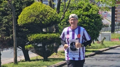 65 yaşındaki diş hekimi Fedai K&uuml;rt&uuml;l, İstanbul&rsquo;dan Samsun&rsquo;a koşuyor
