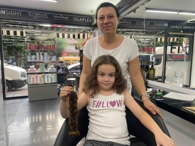 8 yaşındaki Asel’den &quot;Saçım Saçın Olsun&quot; projesine destek
