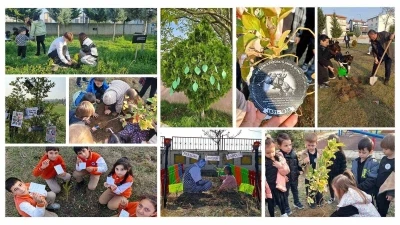 81 ildeki okullarda fidanlar, ‘Atatürk ve Vatan Sevgisi’ mesajlarıyla toprağa bırakıldı
