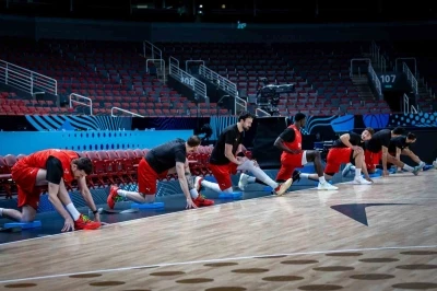 A Milli Erkek Basketbol Takımı, Sırbistan maçı hazırlıklarını sürdürdü
