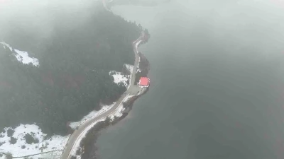 Abant G&ouml;l&uuml; Milli Parkı&rsquo;nın kuş bakışı g&uuml;zelliği
