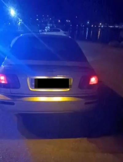 Abartılı egzoz bulunan araca 21 bin TL ceza
