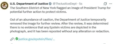 ABD&rsquo;den Epstein dosyalarına sans&uuml;r eleştirilerine yanıt: "Trump ile hi&ccedil;bir ilgisi yok"
