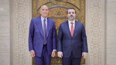 ABD&rsquo;li &Ouml;zel Temsilci Barrack, Suriye Dışişleri Bakanı Şeybani ile g&ouml;r&uuml;şt&uuml;
