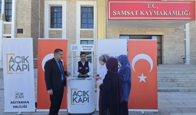 A&ccedil;ık Kapı Şube M&uuml;d&uuml;rl&uuml;ğ&uuml; Samsat&rsquo;ta stant a&ccedil;tı
