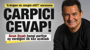 Acun Ilıcalı'dan 'Erdoğan' iddiasına cevap! G&uuml;ndem olacak s&ouml;zler!