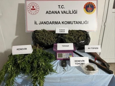 Adana’da 10 kilodan fazla esrar ele geçirildi
