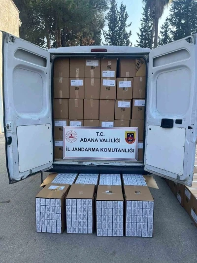 Adana&rsquo;da 2 milyon 270 bin adet ka&ccedil;ak makaron ele ge&ccedil;irildi
