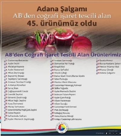 Adana şalgamı, AB&rsquo;den coğrafi işaret tescili aldı
