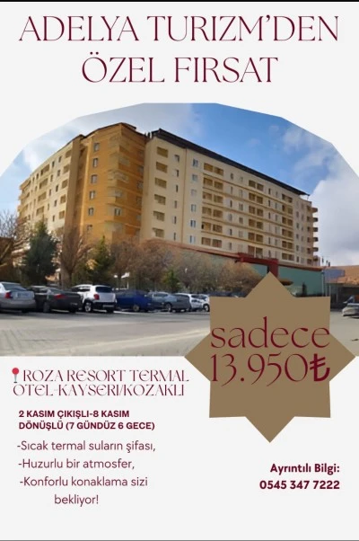 Adelya Turizm’den Şifalı Termal Tatil Fırsatı!