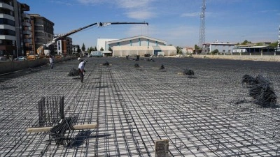 Adıyaman Belediyesi ek hizmet binası inşaatı devam ediyor