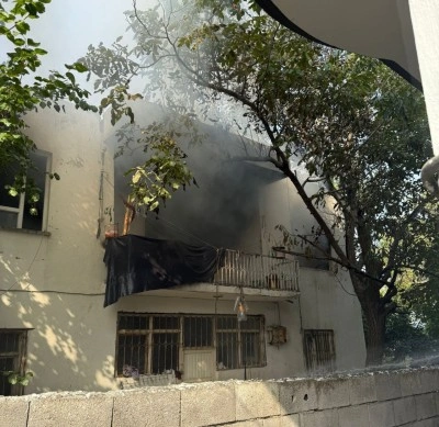 Adıyaman’da ev yangını paniğe neden oldu