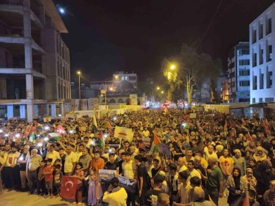 Adıyaman’da Filistin için dayanışma yürüyüşü