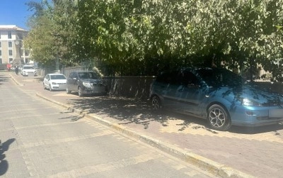 Adıyaman’da kaldırımlar otoparka döndü