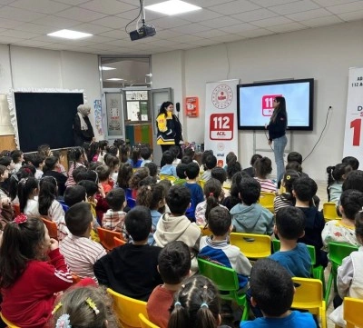 Adıyaman&rsquo;da minik &ouml;ğrencilere acil &ccedil;ağrı farkındalık eğitimi