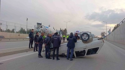 Adıyaman&rsquo;da otomobil takla attı: 3 yaralı