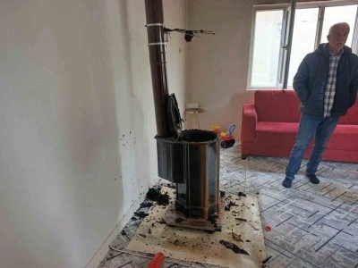 Adıyaman&rsquo;da soba patladı