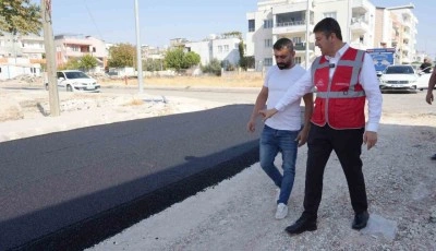 Adıyaman’da, yollar asfaltlanmaya devam ediliyor