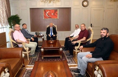Adıyaman İGC&rsquo;den Vali Abdullah K&uuml;&ccedil;&uuml;k&rsquo;e ziyaret
