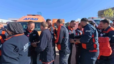 AFAD ekipleri Gazze için yola çıktı
