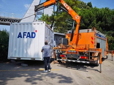 AFAD tarafından Sakarya’ya 4 afet konteyneri kuruldu
