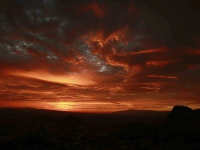Afyonkarahisar’da gün doğumu manzarası mest etti
