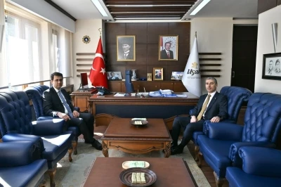 Afyonkarahisar Valisi Aktaş&rsquo;tan Vali Kartal&rsquo;a hayırlı olsun ziyareti
