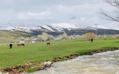 Ağrı&rsquo;da iki mevsim bir arada
