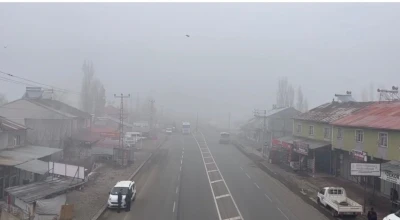 Ağrı’da sis etkili oldu
