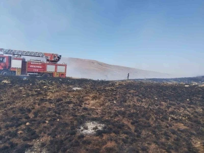 Ahmediye Geçidinde örtü yangını söndürüldü
