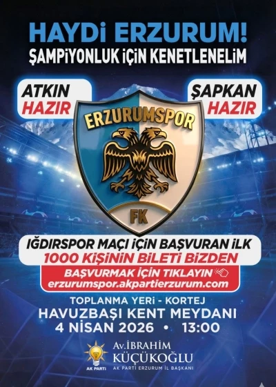 AK Parti&rsquo;den bin taraftara ma&ccedil; bileti hediyesi
