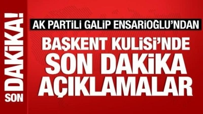 AK Parti Diyarbakır Milletvekili Galip Ensarioğlu'ndan önemli açıklamalar
