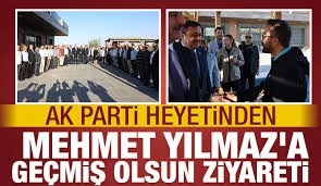 AK Parti Heyetinden Mehmet Yılmaz’a Geçmiş Olsun Ziyareti