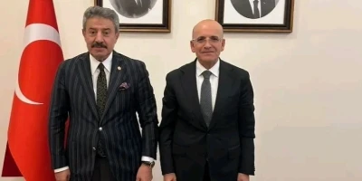 AK Parti Şırnak Milletvekili Tatar, kentin su sorunu çözümü için Bakan Şimşek ile görüştü
